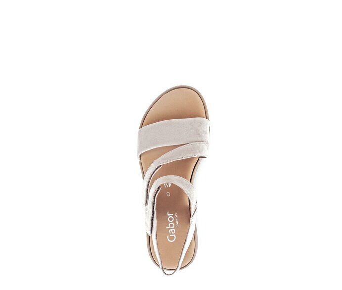 Gabor Riemchensandale Beige - Effektleder