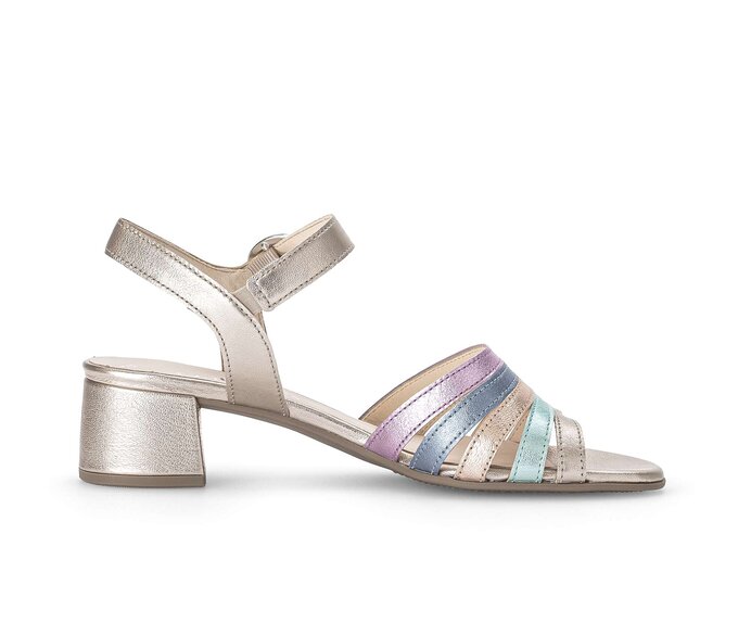 Gabor Riemchensandale Multicolour - Effektleder