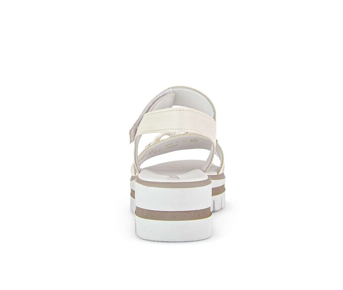 Gabor Riemchensandale Beige - Glattleder