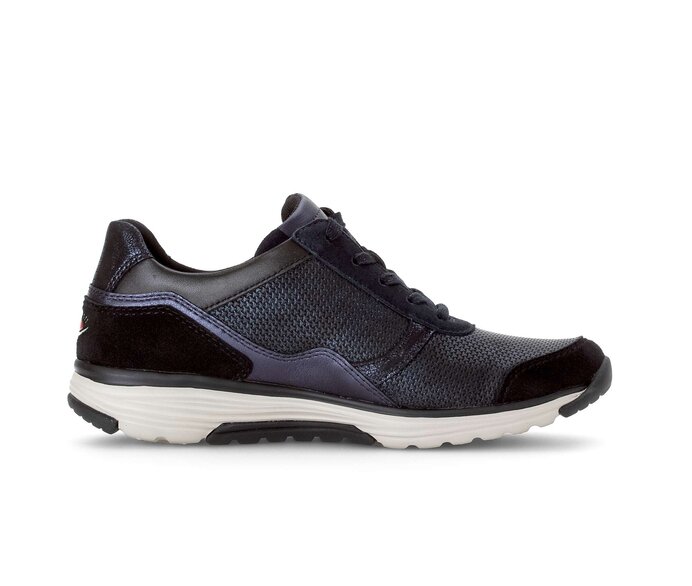 Gabor Sneaker Low Blau - Materialmix Leder/Lederimitat