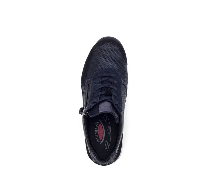 Gabor Sneaker Low Blau - Materialmix Leder/Lederimitat