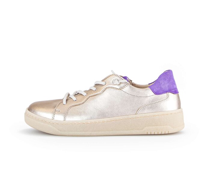 Gabor Sneaker Low Gold - Materialmix Leder