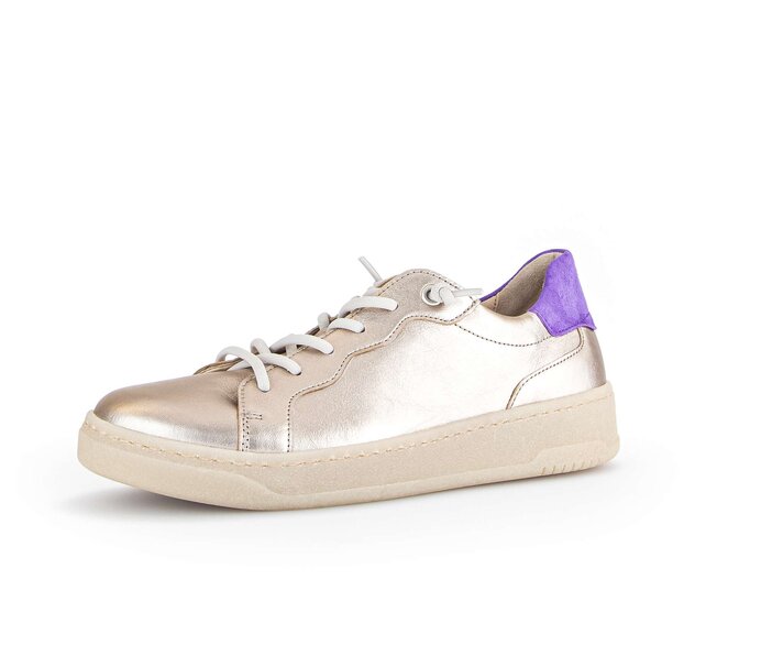 Gabor Sneaker Low Gold - Materialmix Leder