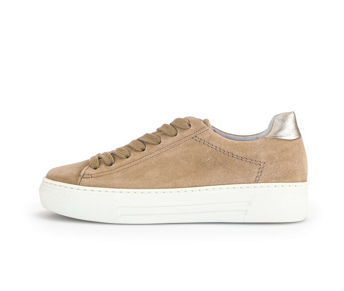 Gabor Sneaker Low Beige - Materialmix Leder/Lederimitat