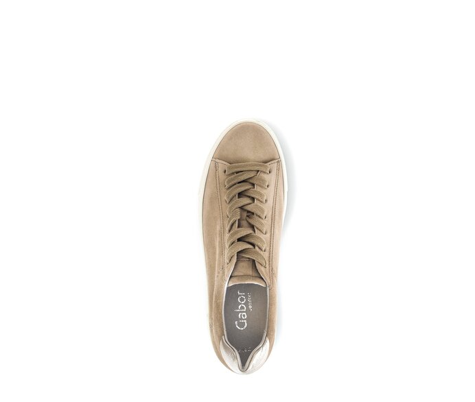 Gabor Sneaker Low Beige - Materialmix Leder/Lederimitat
