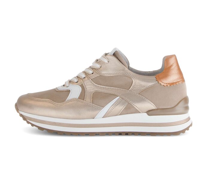 Gabor Sneaker Low Braun - Materialmix Leder