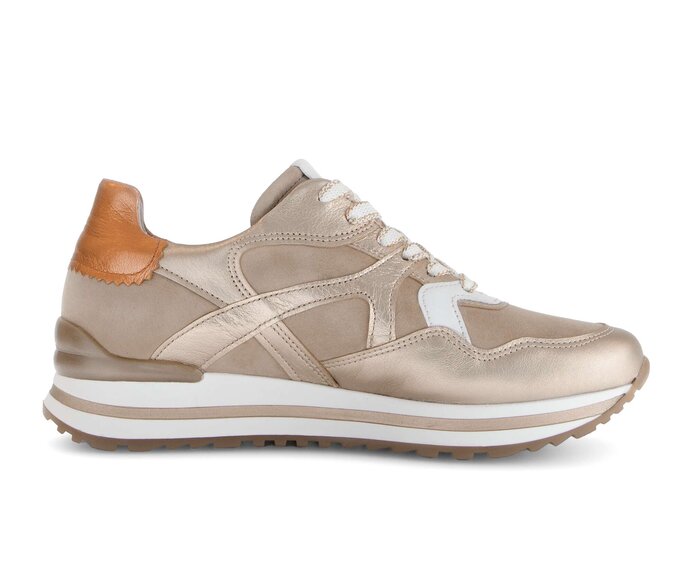 Gabor Sneaker Low Braun - Materialmix Leder
