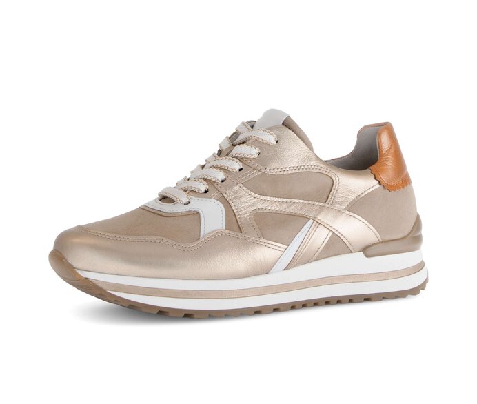Gabor Sneaker Low Braun - Materialmix Leder