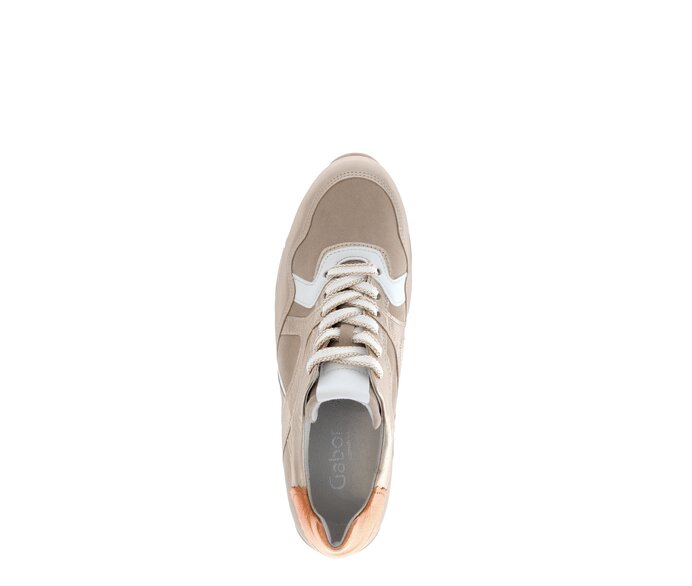 Gabor Sneaker Low Braun - Materialmix Leder