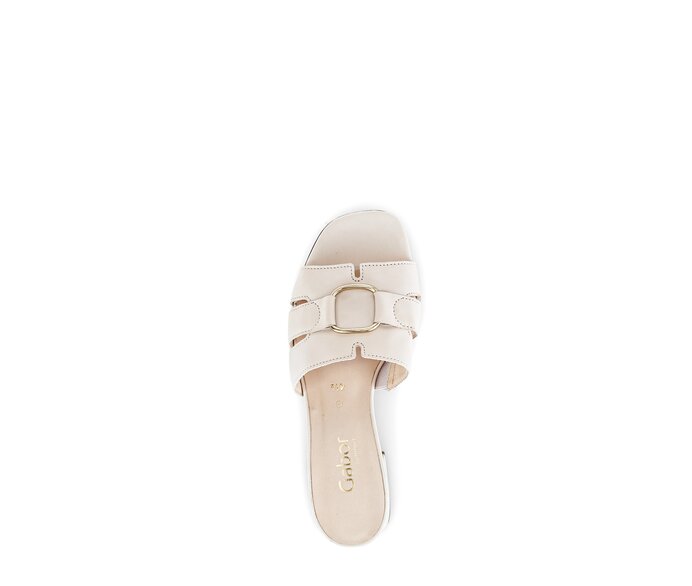 Gabor Pantolette Beige - Glattleder