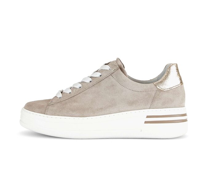 Gabor Sneaker Low Beige - Materialmix Leder
