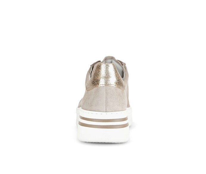 Gabor Sneaker Low Beige - Materialmix Leder
