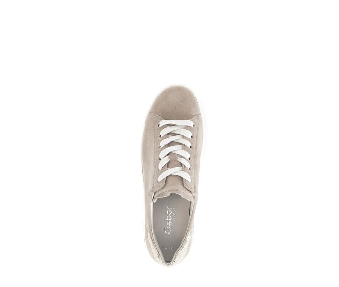 Gabor Sneaker Low Beige - Materialmix Leder