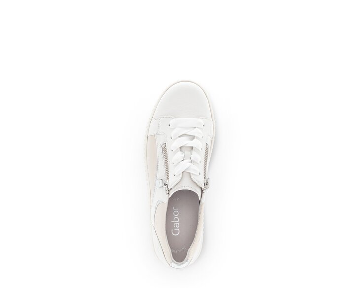 Gabor Sneaker Low Creme - Glattleder