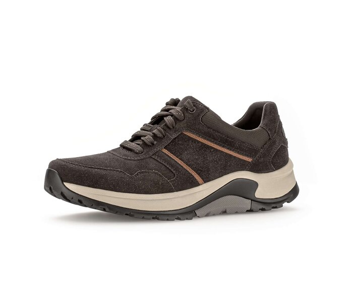 Gabor Rollingsoft Sneaker Low Braun - Materialmix Leder/Textil