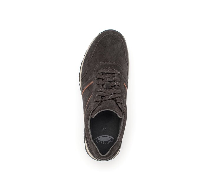 Gabor Rollingsoft Sneaker Low Braun - Materialmix Leder/Textil