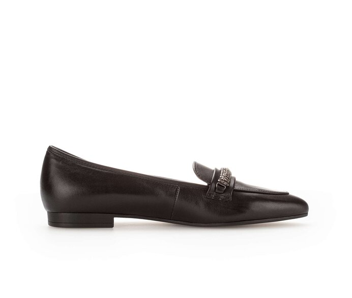 Gabor Eleganter Ballerina Schwarz - Glattleder