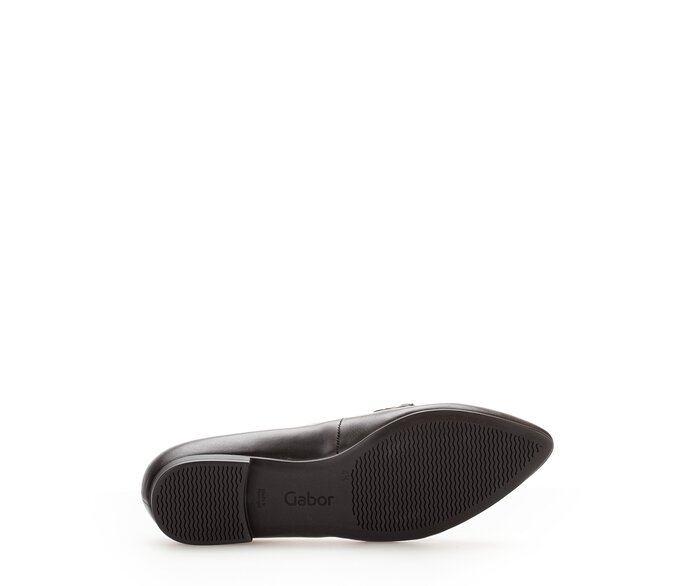 Gabor Eleganter Ballerina Schwarz - Glattleder