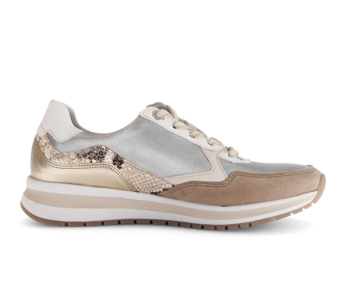 Gabor Sneaker Low Braun - Materialmix Leder