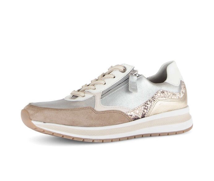 Gabor Sneaker Low Braun - Materialmix Leder