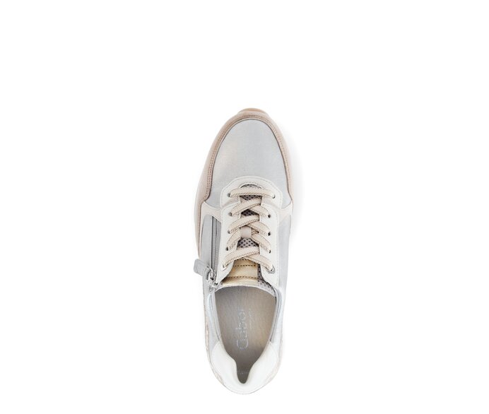 Gabor Sneaker Low Braun - Materialmix Leder
