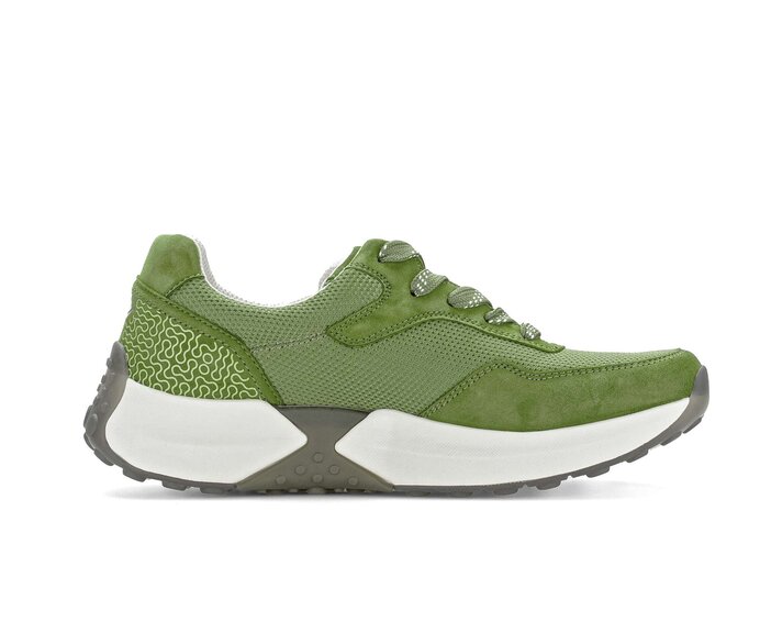 Gabor Sneaker Low Grün - Materialmix Leder/Lederimitat