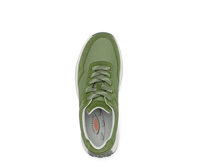 Gabor Sneaker Low Grün - Materialmix Leder/Lederimitat