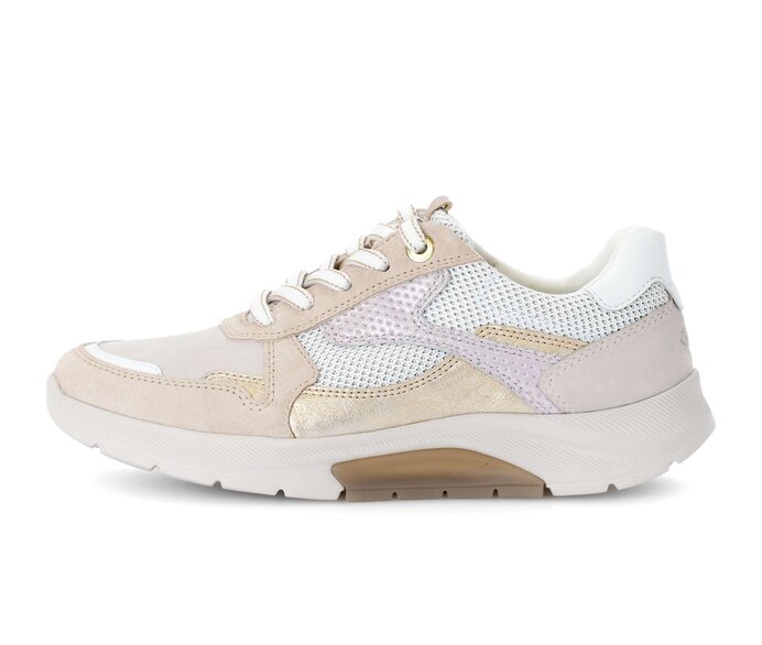 Gabor Sneaker Low Beige - Materialmix Leder/Lederimitat