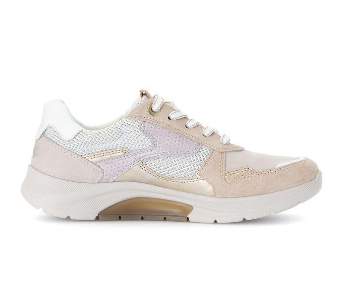 Gabor Sneaker Low Beige - Materialmix Leder/Lederimitat