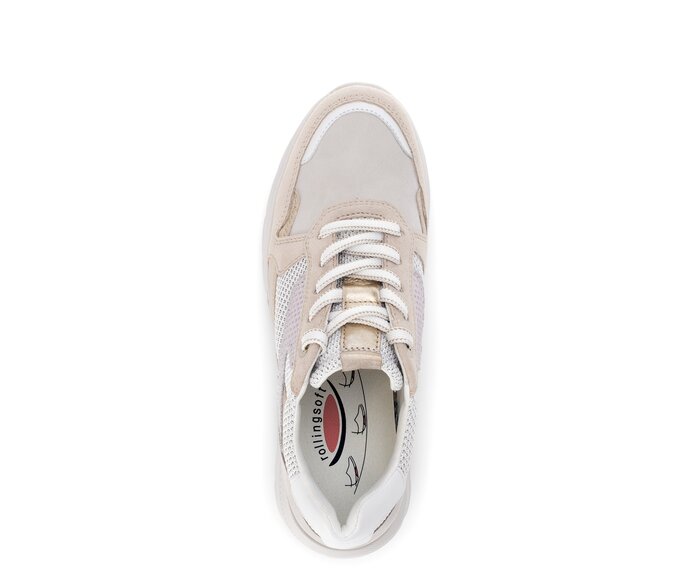 Gabor Sneaker Low Beige - Materialmix Leder/Lederimitat