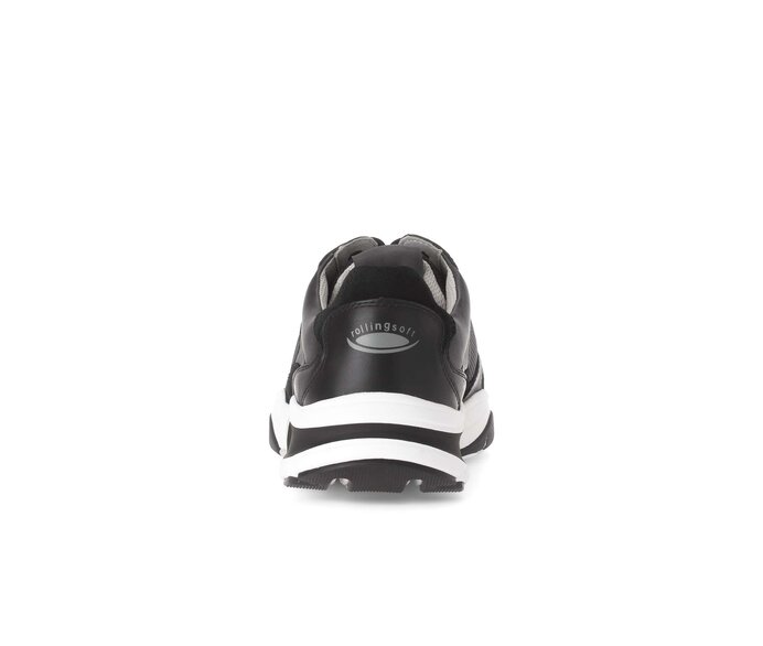 Gabor Rollingsoft Sneaker Low Schwarz - Materialmix Leder