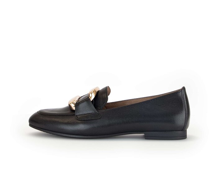 Gabor Slipper Schwarz - Glattleder