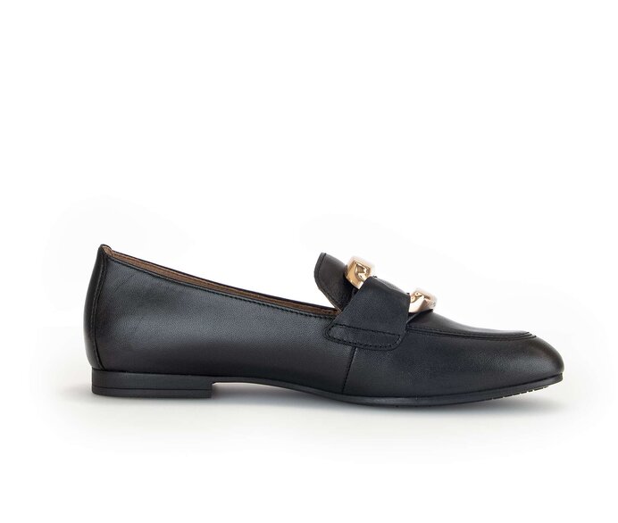 Gabor Slipper Schwarz - Glattleder
