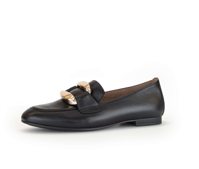 Gabor Slipper Schwarz - Glattleder