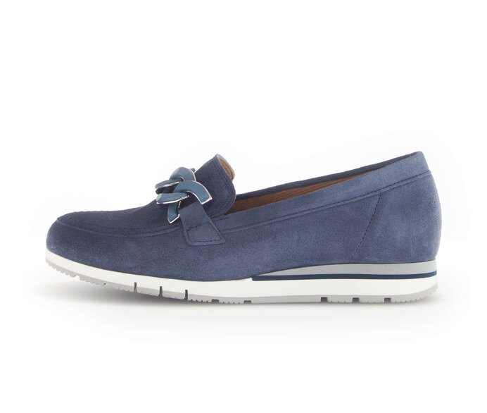 Gabor Slipper Blau - Rauleder