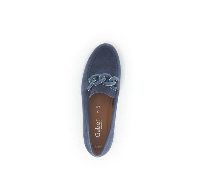 Gabor Slipper Blau - Rauleder