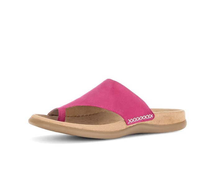 Gabor Zehentrenner Pink - Rauleder