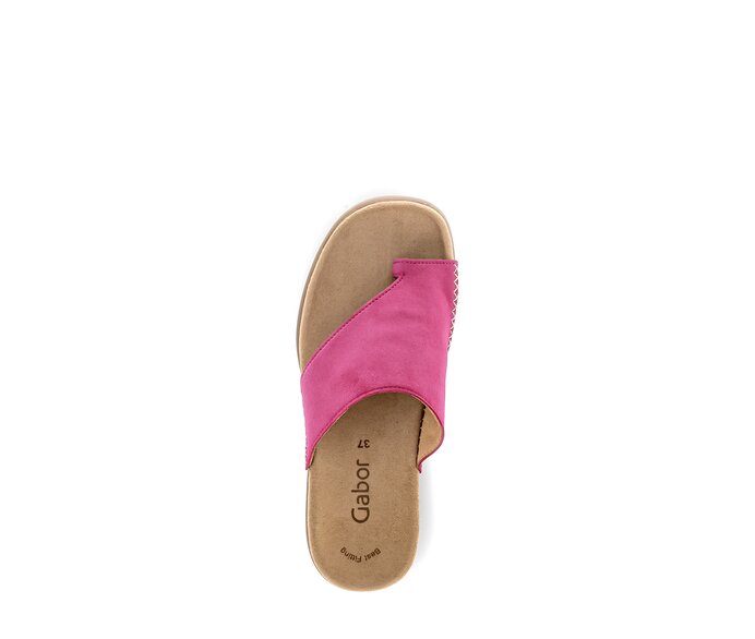 Gabor Zehentrenner Pink - Rauleder