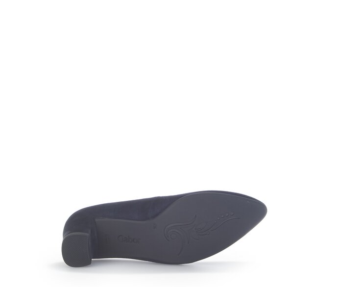 Gabor Eleganter Pumps Blau - Rauleder