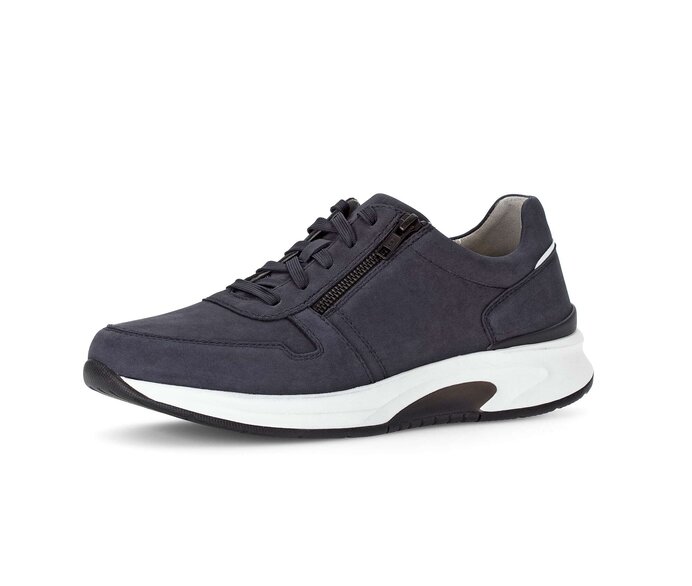 Gabor Rollingsoft Sneaker Low Blau - Nubuk