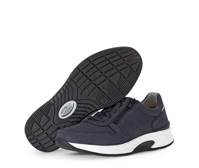 Gabor Rollingsoft Sneaker Low Blau - Nubuk