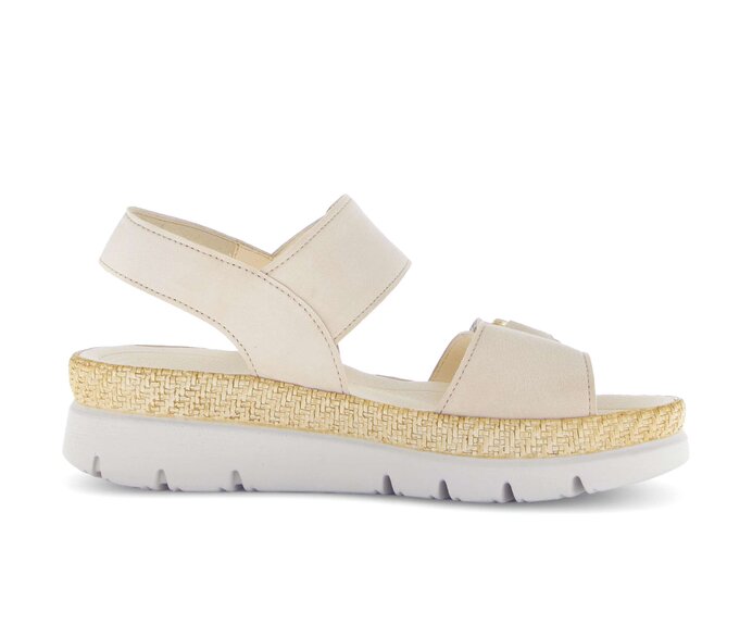 Gabor Plateau Sandale Beige - Rauleder
