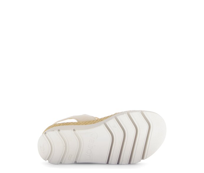 Gabor Plateau Sandale Beige - Rauleder