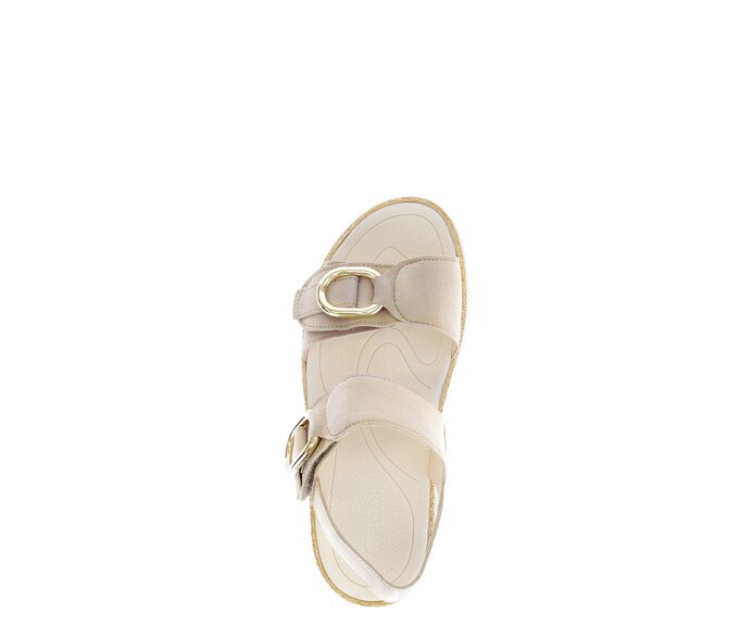 Gabor Plateau Sandale Beige - Rauleder