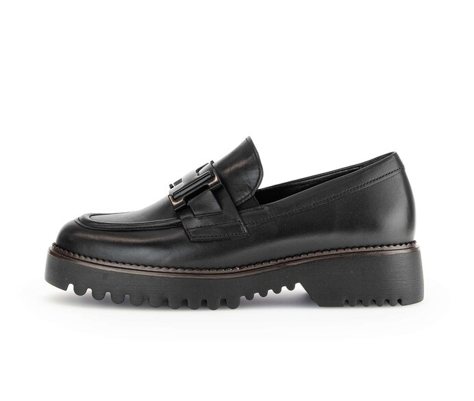 Gabor Loafer Schwarz - Glattleder