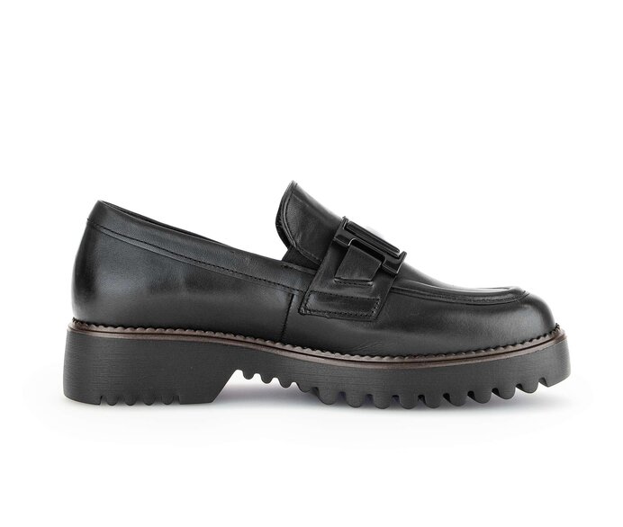 Gabor Loafer Schwarz - Glattleder