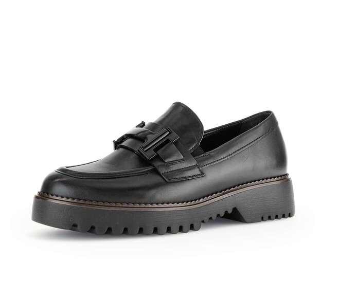 Gabor Loafer Schwarz - Glattleder