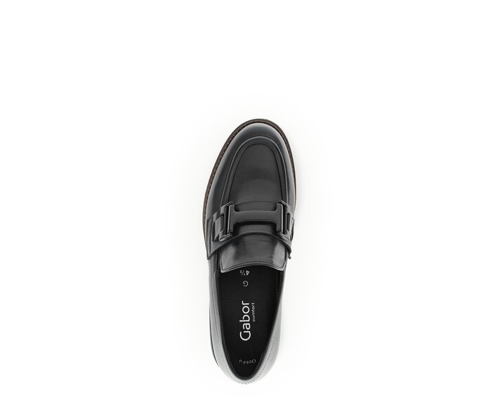 Gabor Loafer Schwarz - Glattleder