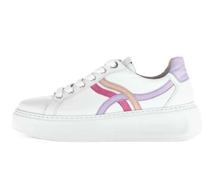 Gabor Sneaker Low Weiß - Materialmix Leder