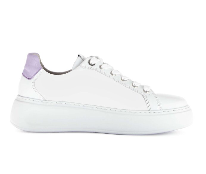 Gabor Sneaker Low Weiß - Materialmix Leder